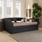 Baxton Studio Delora Dark Grey Full Size Daybed with Roll-Out Trundle Bed 158-9663 - alternate 6